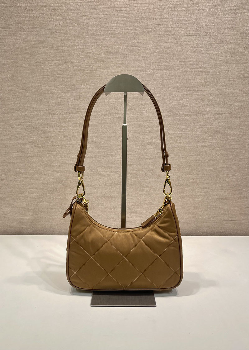 プラダ アウトレット PRADA ミニバッグ Re-Edition 1995 シェーヌ 1BC204_QOO2_AOS_F0134 ブラウン H品 プラダ ショルダーバッグ 人気 - 画像 (7)