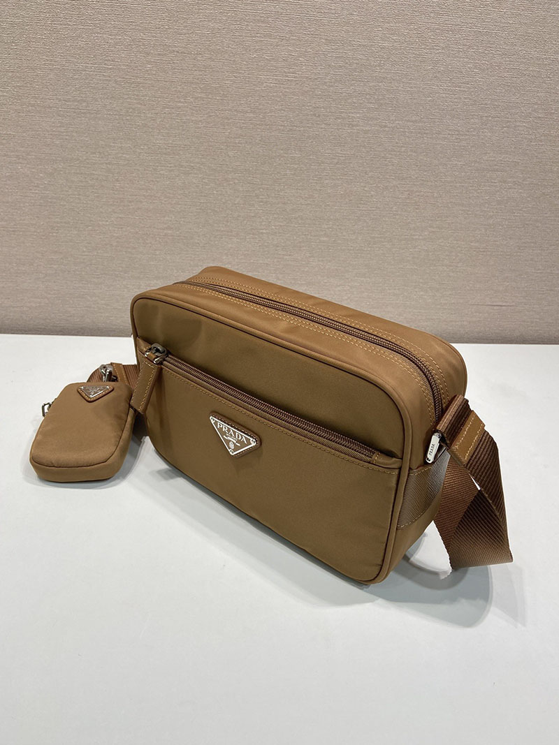 プラダ アウトレット PRADA Re-Nylon ショルダーバッグ 1BC167_RV44_F0046_V_B1M ブラウン H品 プラダ ショルダーバッグ メンズ 人気 - 画像 (9)