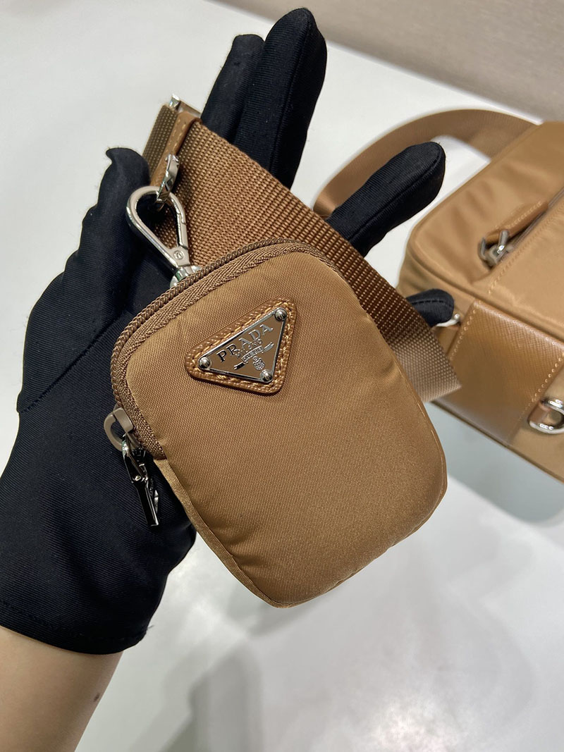 プラダ アウトレット PRADA Re-Nylon ショルダーバッグ 1BC167_RV44_F0046_V_B1M ブラウン H品 プラダ ショルダーバッグ メンズ 人気 - 画像 (6)