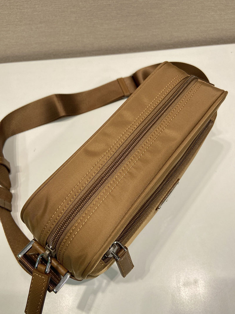 プラダ アウトレット PRADA Re-Nylon ショルダーバッグ 1BC167_RV44_F0046_V_B1M ブラウン H品 プラダ ショルダーバッグ メンズ 人気 - 画像 (5)