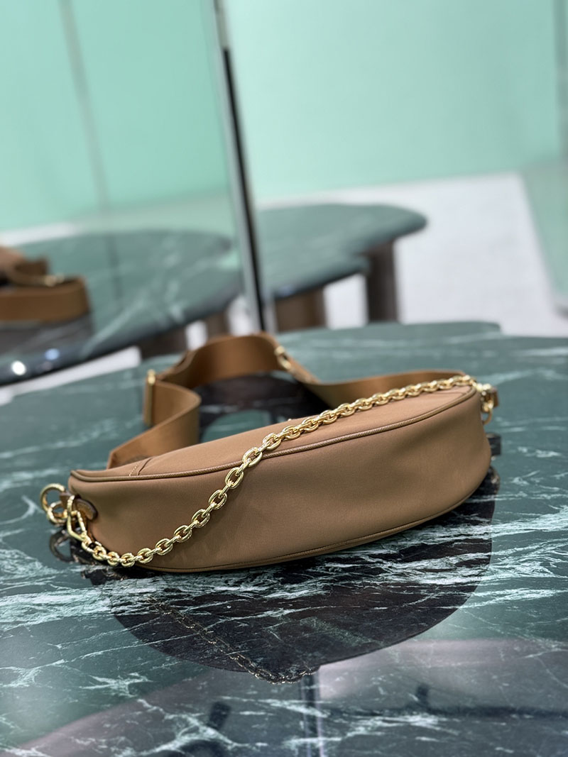 プラダ アウトレット PRADA ドゥミ・リュンヌ Re-Nylon ショルダーバッグ 1BH222_R064_F0040_V_NOO ベージュ H品 レディース プラダ ショルダーバッグ - 画像 (4)