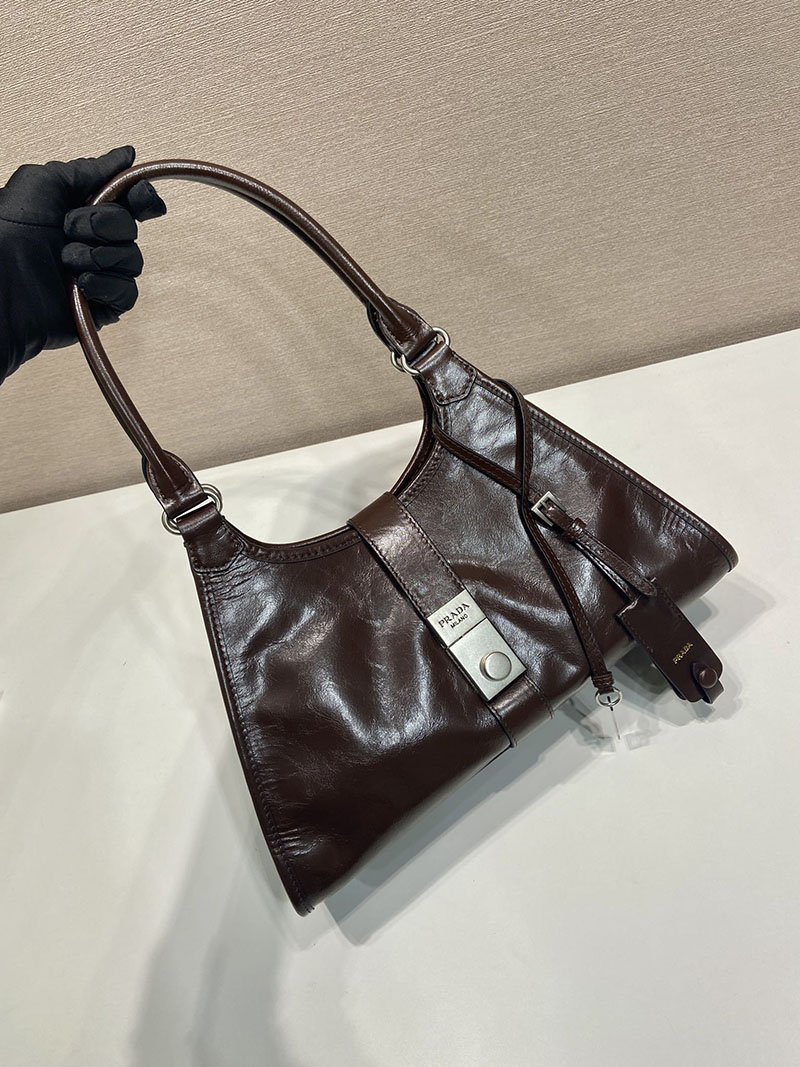 プラダ アウトレット PRADA ミディアム レザー トートバッグ 1BG563_2CYR_F01D6_V_OOO ダークブラウン H品 プラダ バッグ アウトレット店舗 - 画像 (8)