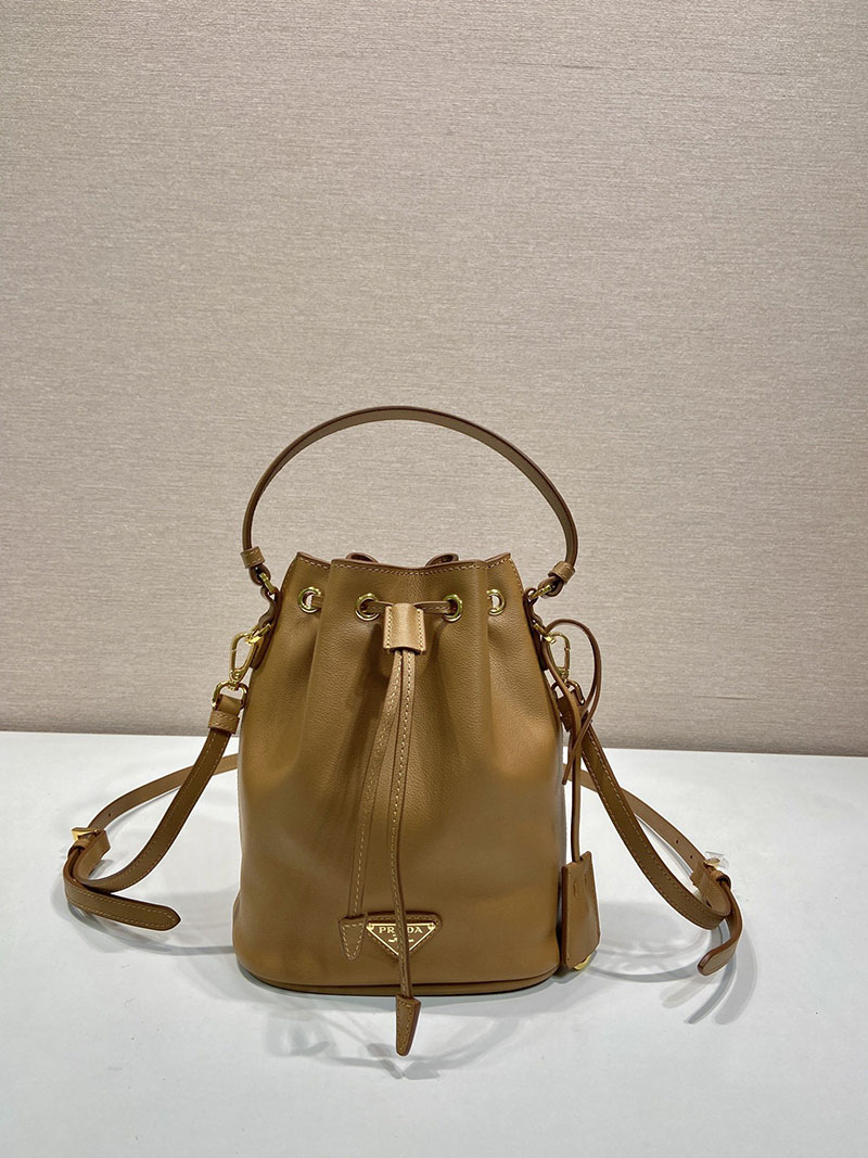 プラダ アウトレット PRADA Re-Edition 1978 Re-Nylon ミニバッグ 1BE067_R064_F0040_V_WOM ベージュ H品 プラダ ナイロン 巾着 バッグ - 画像 (9)