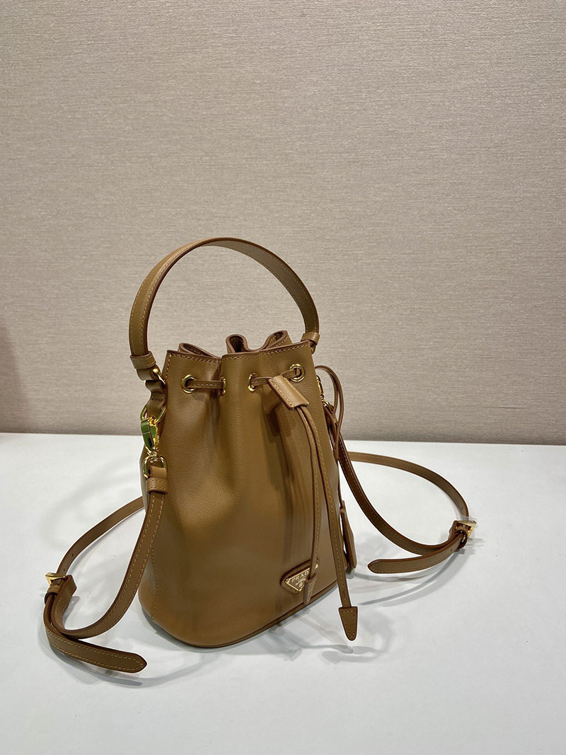 プラダ アウトレット PRADA Re-Edition 1978 Re-Nylon ミニバッグ 1BE067_R064_F0040_V_WOM ベージュ H品 プラダ ナイロン 巾着 バッグ - 画像 (8)