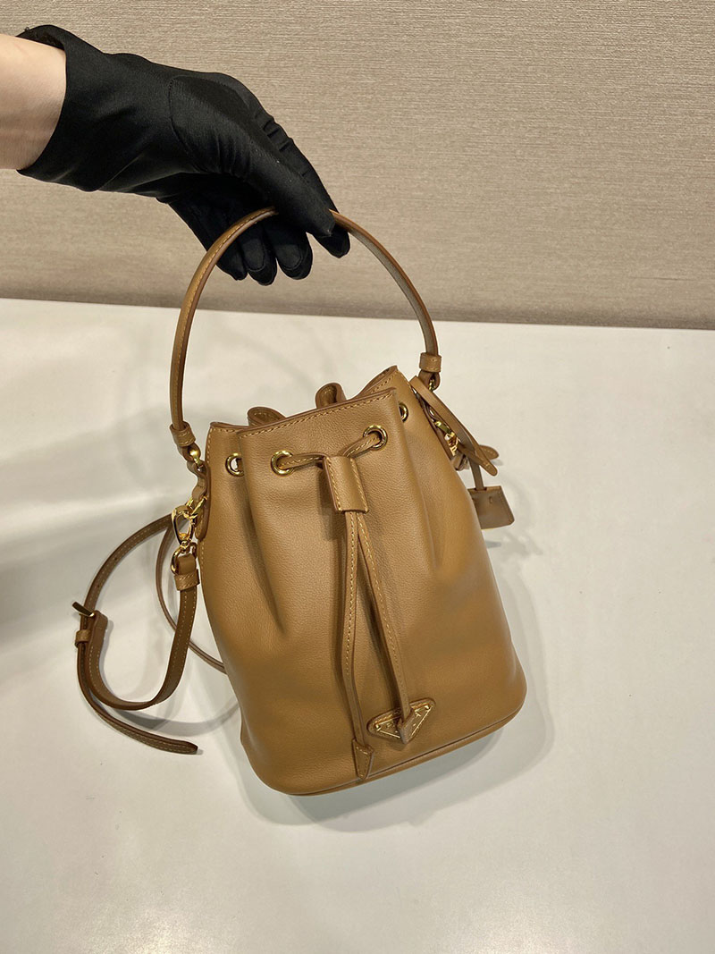 プラダ アウトレット PRADA Re-Edition 1978 Re-Nylon ミニバッグ 1BE067_R064_F0040_V_WOM ベージュ H品 プラダ ナイロン 巾着 バッグ - 画像 (7)