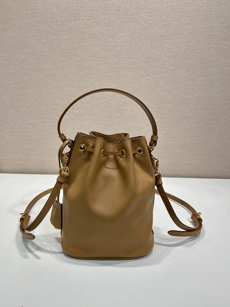プラダ アウトレット PRADA Re-Edition 1978 Re-Nylon ミニバッグ 1BE067_R064_F0040_V_WOM ベージュ H品 プラダ ナイロン 巾着 バッグ - 画像 (6)