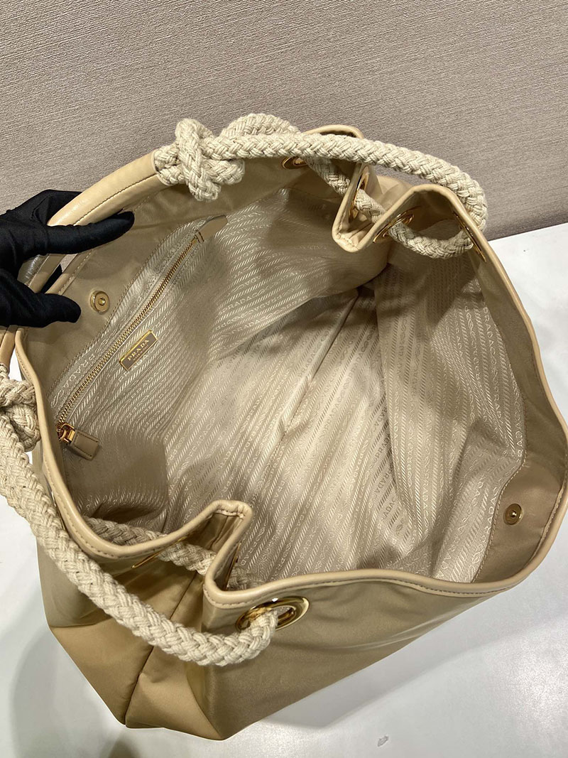 プラダ アウトレット PRADA マリナー ラージ Re-Nylon ショルダーバッグ 1BC244_2HG8_F0040_V_OOO ベージュ H品 プラダ バッグ 新作 - 画像 (3)