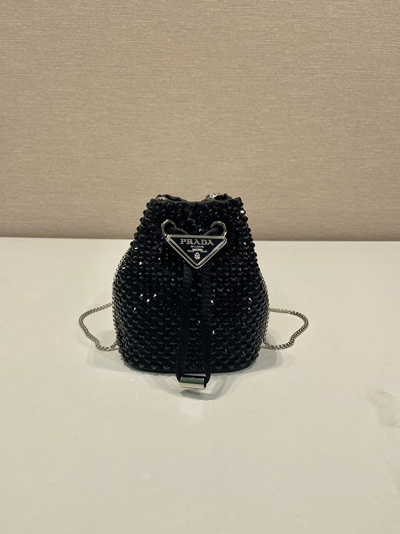 プラダ アウトレット PRADA Re-Edition 1978 Re-Nylon ミニバッグ 1NR016_2AWL_F0002_V_OOO ブラック H品 プラダ 巾着バッグ アウトレット - 画像 (9)
