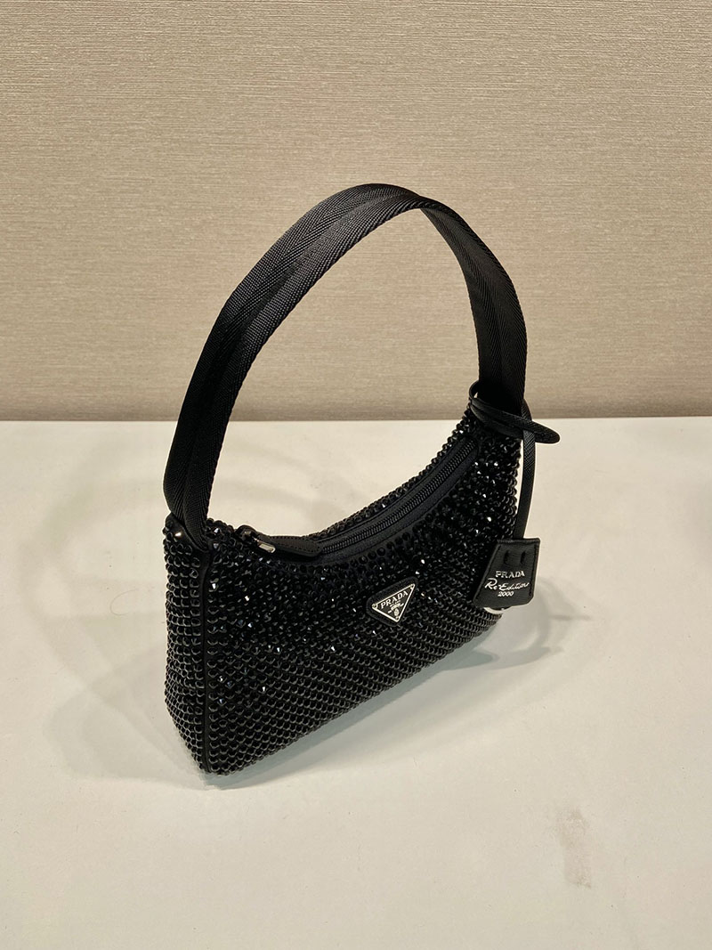 プラダ アウトレット PRADA 2AWL_サテン ミニバッグ 1BC515_2AWL_F0002_NERO ブラック H品 プラダ ミニバッグ アウトレット - 画像 (8)