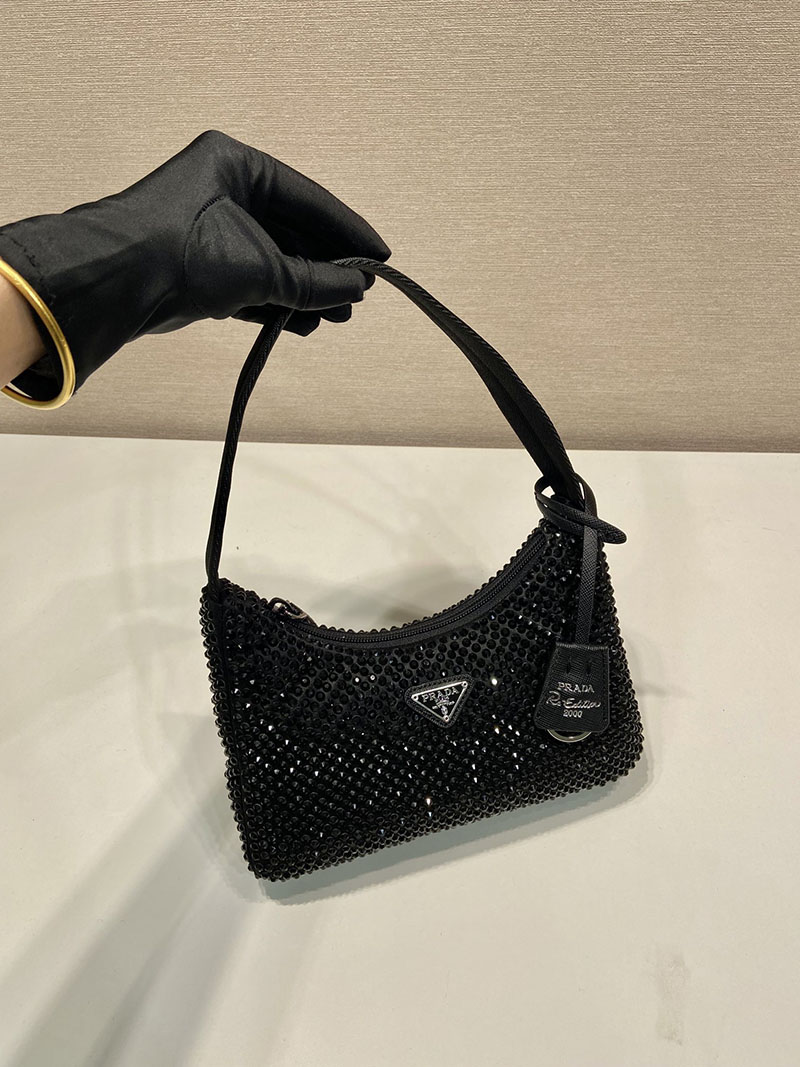 プラダ アウトレット PRADA 2AWL_サテン ミニバッグ 1BC515_2AWL_F0002_NERO ブラック H品 プラダ ミニバッグ アウトレット - 画像 (7)
