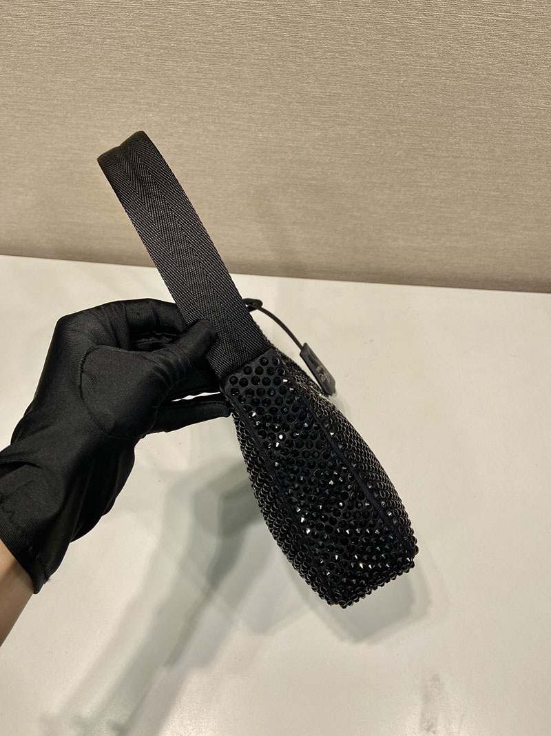 プラダ アウトレット PRADA 2AWL_サテン ミニバッグ 1BC515_2AWL_F0002_NERO ブラック H品 プラダ ミニバッグ アウトレット - 画像 (5)