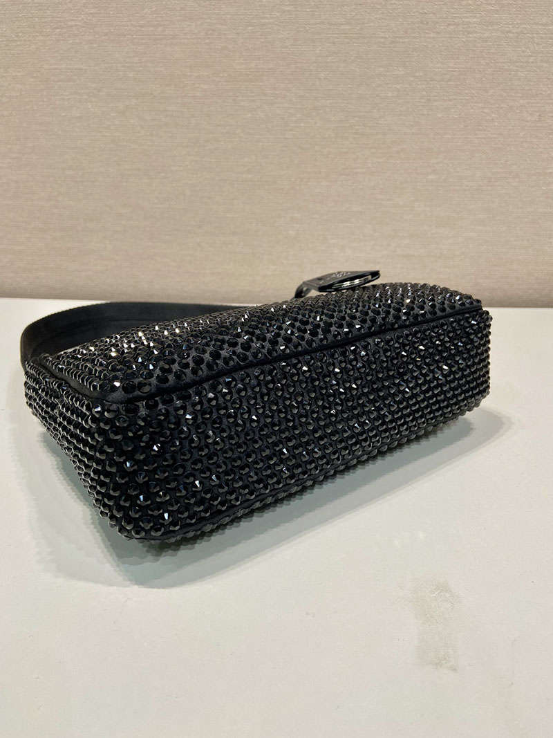 プラダ アウトレット PRADA 2AWL_サテン ミニバッグ 1BC515_2AWL_F0002_NERO ブラック H品 プラダ ミニバッグ アウトレット - 画像 (4)