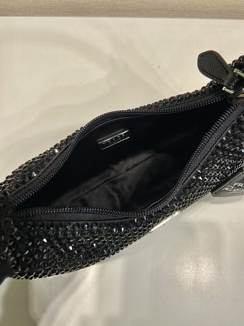 プラダ アウトレット PRADA 2AWL_サテン ミニバッグ 1BC515_2AWL_F0002_NERO ブラック H品 プラダ ミニバッグ アウトレット - 画像 (3)