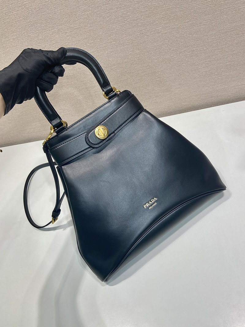 プラダ アウトレット PRADA エチュード ミディアム レザー バッグ 1BG567_2HIA_F0002_V_KOO ブラック H品 プラダ バッグ アウトレット - 画像 (9)