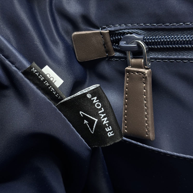 プラダ アウトレット PRADA ラージRe-Nylonレザーショルダーバッグ 2ZH194_2DMH_F0002 ネイビー H品 プラダ ショルダーバッグ メンズ - 画像 (2)