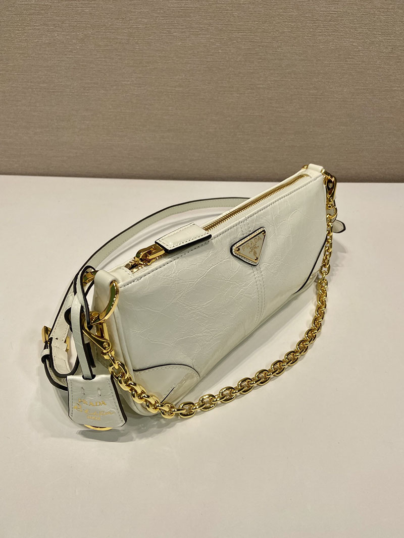 プラダ アウトレット PRADA Re-Edition 2002 ミディアム 1BC221_2CYR_F0PG7_V_OOM ホワイト H品 プラダ ショルダーバッグ ミニ - 画像 (7)