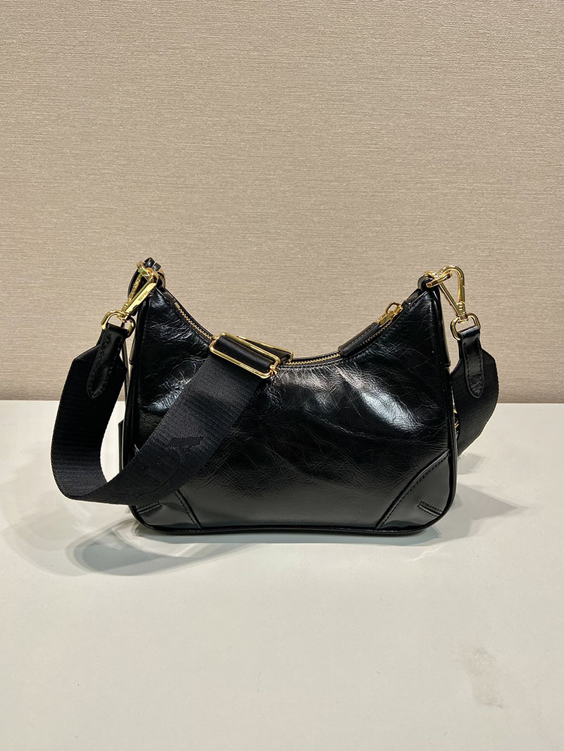 プラダ アウトレット PRADA Re-Edition ナプラックパテント 1BC204_2DNT_F0002_V_QOM ブラック H品 プラダ ショルダーバッグ ミニ - 画像 (7)