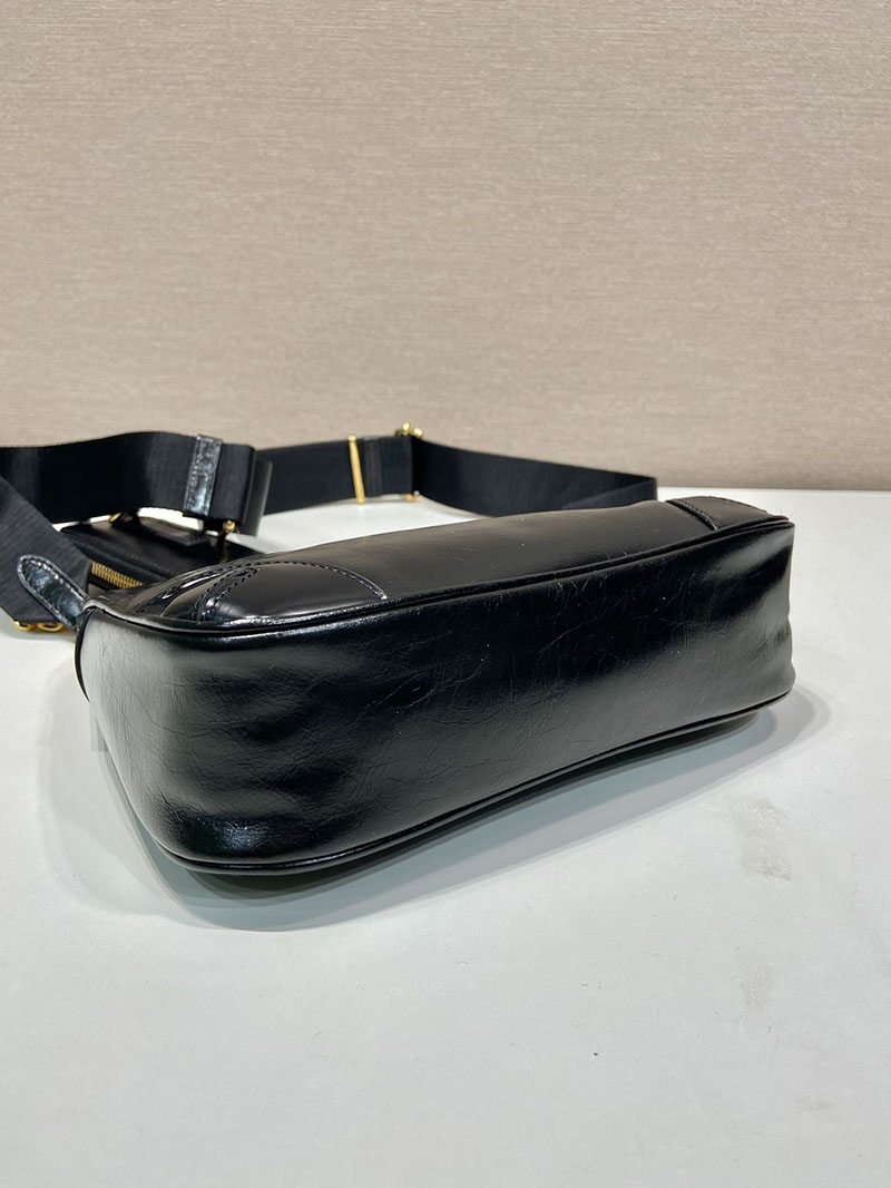 プラダ アウトレット PRADA Re-Edition ナプラックパテント 1BC204_2DNT_F0002_V_QOM ブラック H品 プラダ ショルダーバッグ ミニ - 画像 (5)