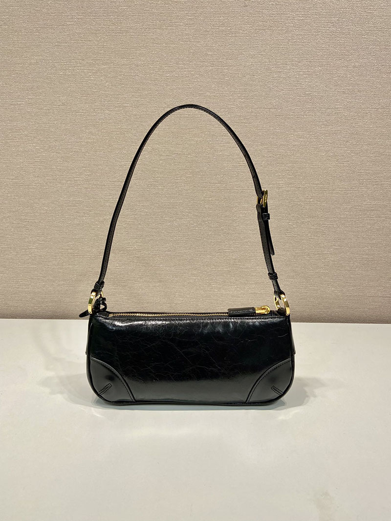 プラダ アウトレット PRADA TESSUTO+SPAZZOL ショルダーバッグ 1BC201_R789_F0002 ブラック H品 プラダ ショルダーバッグ ミニ - 画像 (6)