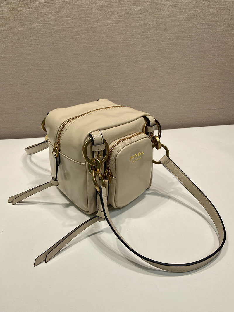 プラダ アウトレット PRADA ダングル レザー トップハンドル ミニバッグ 1BB137_2CYR_F0236_V_OOO ベージュ H品 プラダレディースバッグ - 画像 (7)