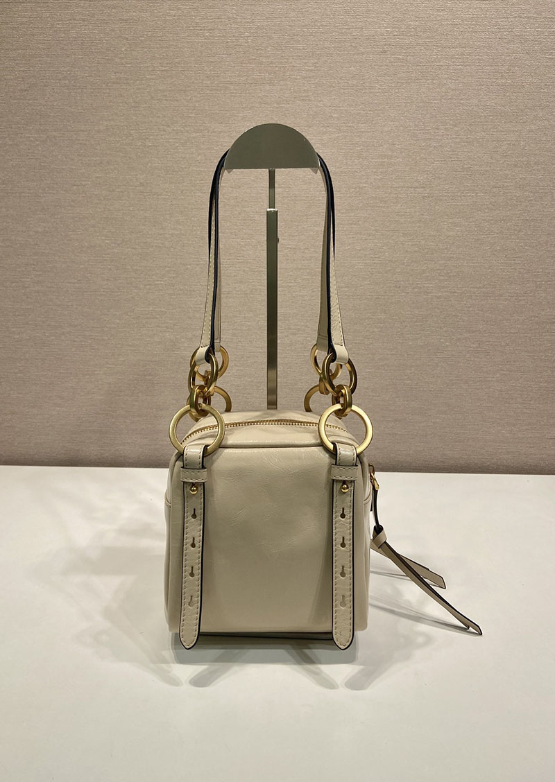 プラダ アウトレット PRADA ダングル レザー トップハンドル ミニバッグ 1BB137_2CYR_F0236_V_OOO ベージュ H品 プラダレディースバッグ - 画像 (6)