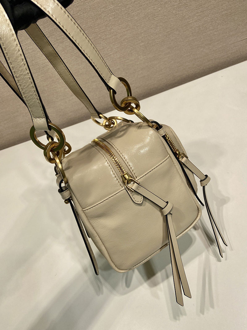 プラダ アウトレット PRADA ダングル レザー トップハンドル ミニバッグ 1BB137_2CYR_F0236_V_OOO ベージュ H品 プラダレディースバッグ - 画像 (5)