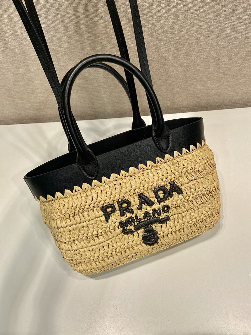 プラダ アウトレット PRADA ミニ クロシェ レザー 1BG501_2M2Q_F0I55_V_GOO ベージュ H品 プラダ トートバッグ アウトレット - 画像 (8)