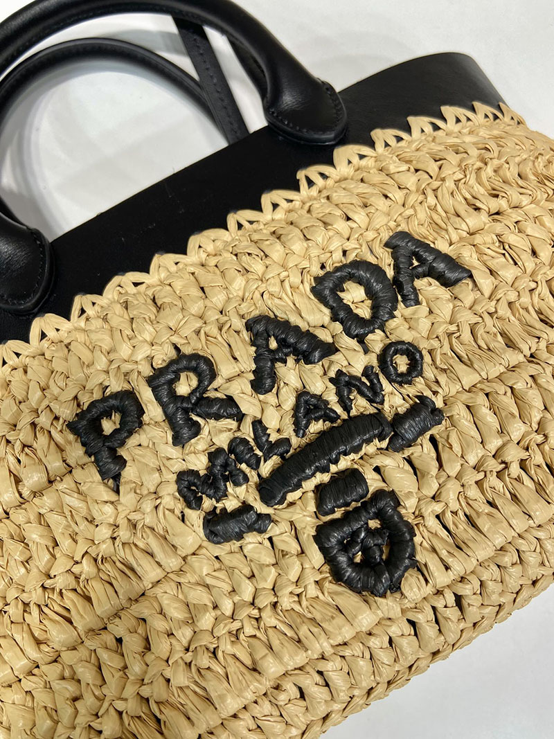 プラダ アウトレット PRADA ミニ クロシェ レザー 1BG501_2M2Q_F0I55_V_GOO ベージュ H品 プラダ トートバッグ アウトレット - 画像 (4)