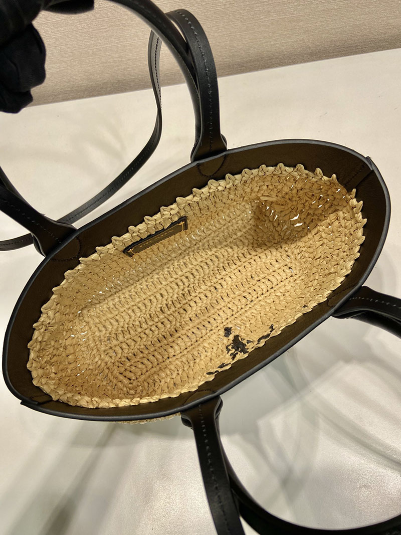 プラダ アウトレット PRADA ミニ クロシェ レザー 1BG501_2M2Q_F0I55_V_GOO ベージュ H品 プラダ トートバッグ アウトレット - 画像 (3)