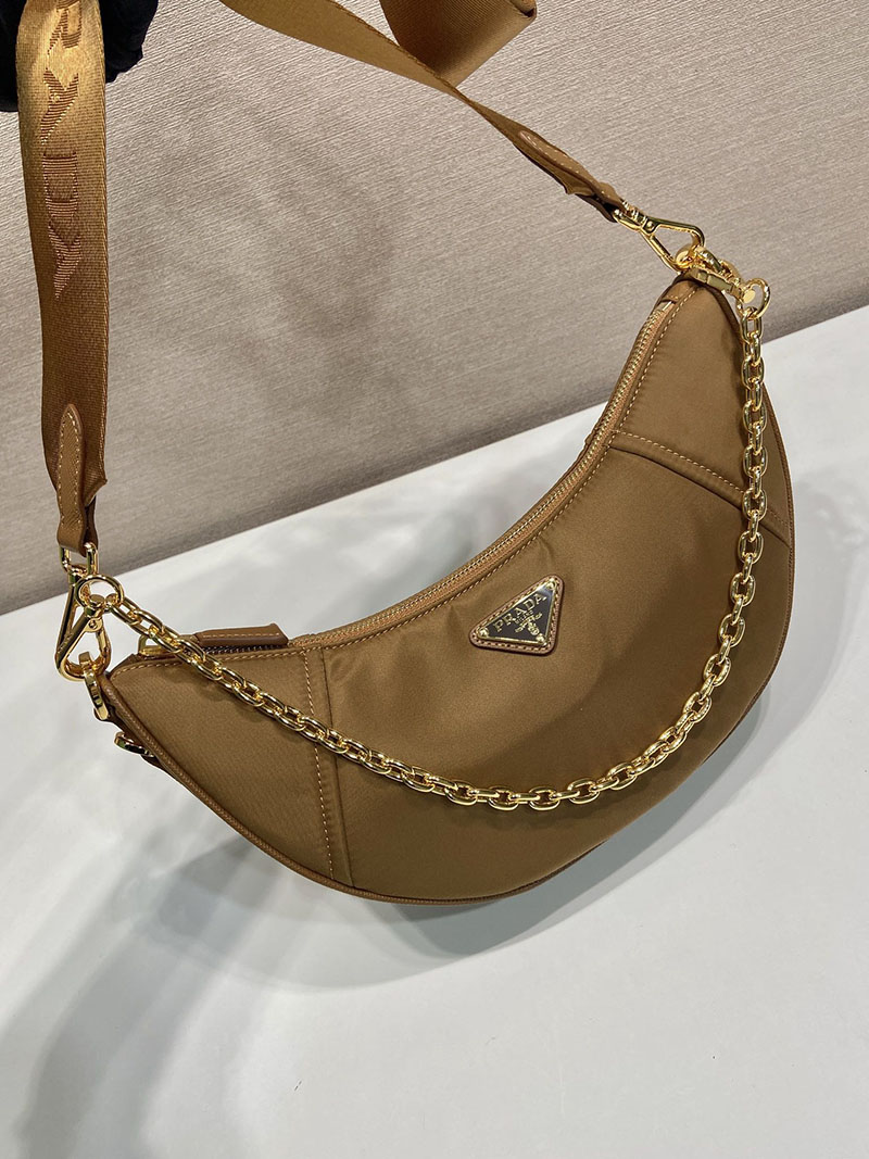 プラダ アウトレット PRADA ドゥミ・リュンヌ Re-Nylon 1BH222_R064_F0134_V_NOO ブランデー H品 ショルダーバッグ レディース プラダ - 画像 (8)