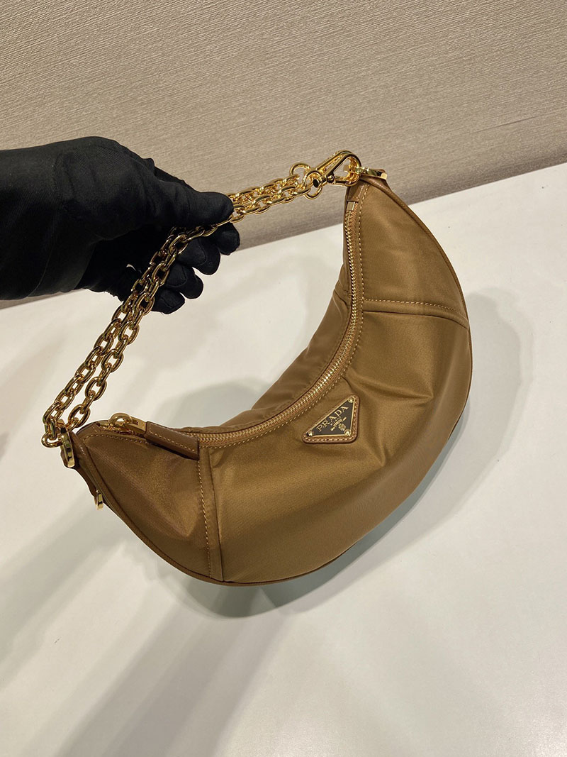 プラダ アウトレット PRADA ドゥミ・リュンヌ Re-Nylon 1BH222_R064_F0134_V_NOO ブランデー H品 ショルダーバッグ レディース プラダ - 画像 (7)