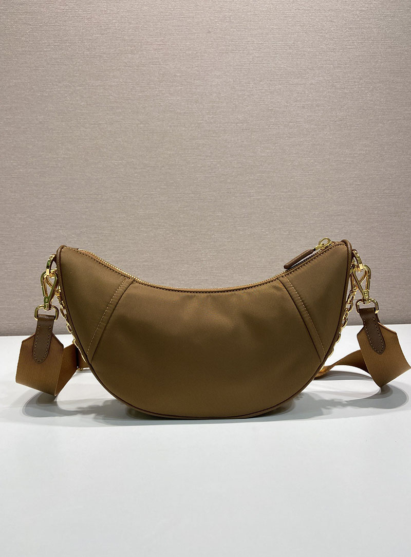 プラダ アウトレット PRADA ドゥミ・リュンヌ Re-Nylon 1BH222_R064_F0134_V_NOO ブランデー H品 ショルダーバッグ レディース プラダ - 画像 (6)