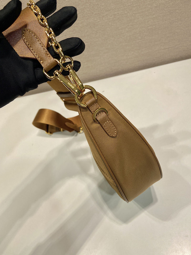 プラダ アウトレット PRADA ドゥミ・リュンヌ Re-Nylon 1BH222_R064_F0134_V_NOO ブランデー H品 ショルダーバッグ レディース プラダ - 画像 (5)