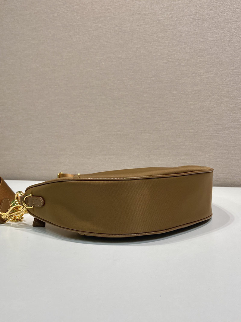 プラダ アウトレット PRADA ドゥミ・リュンヌ Re-Nylon 1BH222_R064_F0134_V_NOO ブランデー H品 ショルダーバッグ レディース プラダ - 画像 (4)