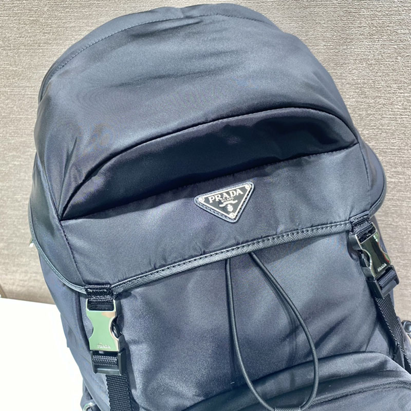 プラダ コピー PRADA Re-Nylon xサフィアーノレザー バックパック 2VZ090_2DMG_F0002_V_OOO ブラック H品 プラダ リュック コピー - 画像 (7)
