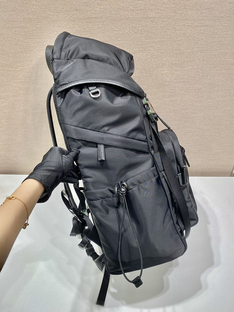 プラダ コピー PRADA Re-Nylon xサフィアーノレザー バックパック 2VZ090_2DMG_F0002_V_OOO ブラック H品 プラダ リュック コピー - 画像 (6)