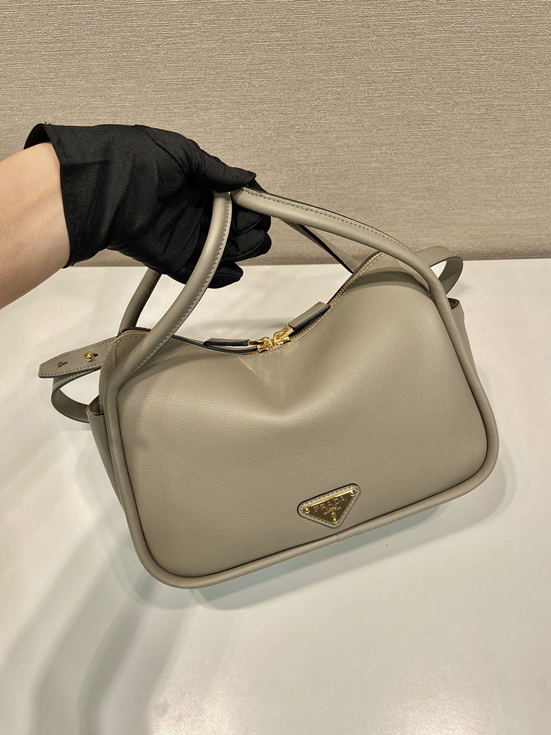 プラダ アウトレット PRADA ダーリン ソフトグレインレザー ハンドバッグ 1BA451_2CYS_F03AN_V_OVO クレイ H品 プラダ ハンドバッグ アウトレット - 画像 (8)