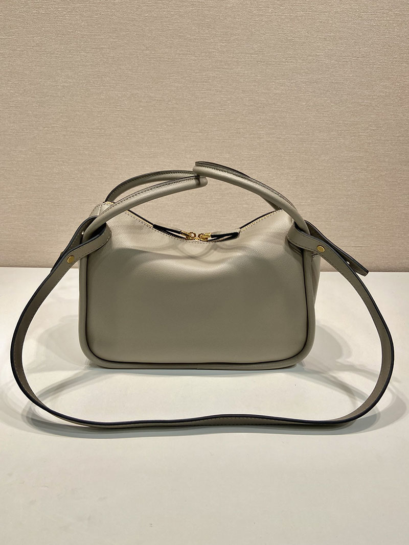 プラダ アウトレット PRADA ダーリン ソフトグレインレザー ハンドバッグ 1BA451_2CYS_F03AN_V_OVO クレイ H品 プラダ ハンドバッグ アウトレット - 画像 (6)