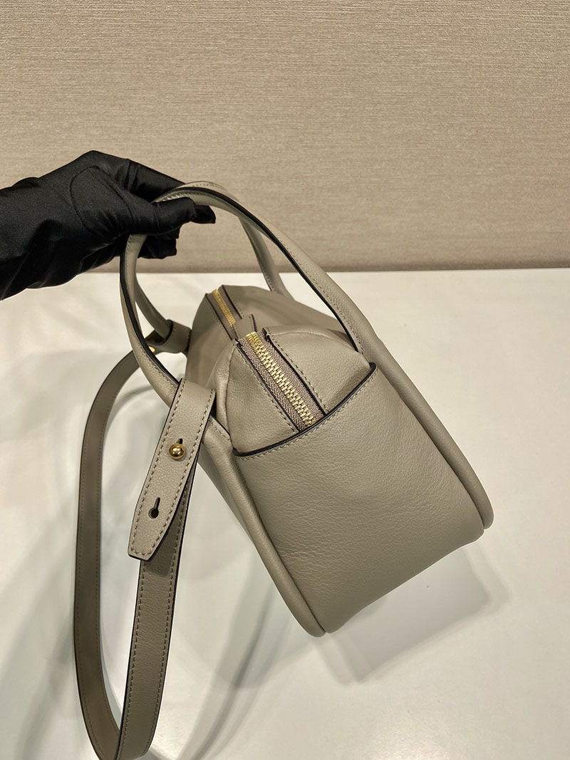 プラダ アウトレット PRADA ダーリン ソフトグレインレザー ハンドバッグ 1BA451_2CYS_F03AN_V_OVO クレイ H品 プラダ ハンドバッグ アウトレット - 画像 (5)