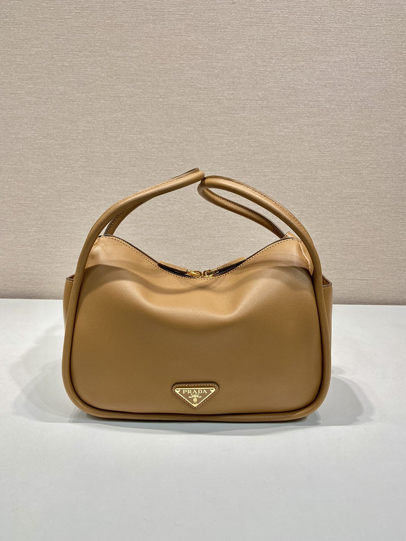 プラダ アウトレット PRADA ダーリン ソフトグレインレザー ハンドバッグ 1BA451_2CYS_F03BH_V_OVO キャメル H品 プラダ ハンドバッグ アウトレット - 画像 (9)