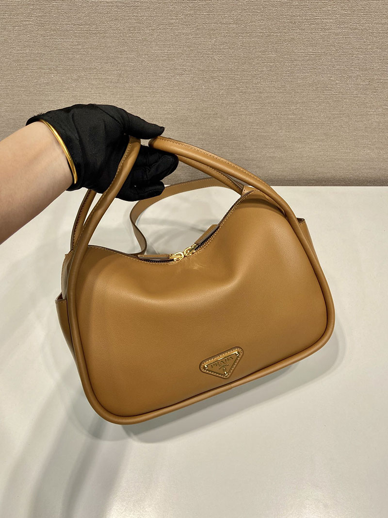 プラダ アウトレット PRADA ダーリン ソフトグレインレザー ハンドバッグ 1BA451_2CYS_F03BH_V_OVO キャメル H品 プラダ ハンドバッグ アウトレット - 画像 (7)