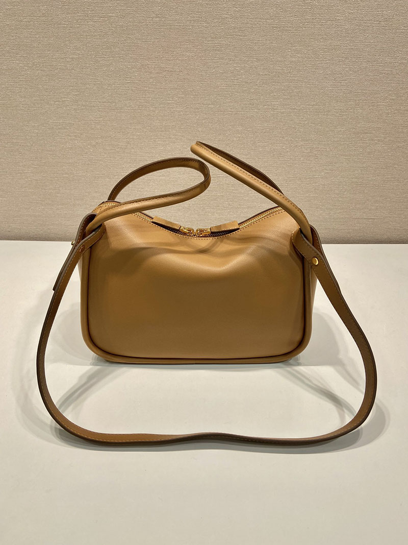 プラダ アウトレット PRADA ダーリン ソフトグレインレザー ハンドバッグ 1BA451_2CYS_F03BH_V_OVO キャメル H品 プラダ ハンドバッグ アウトレット - 画像 (6)