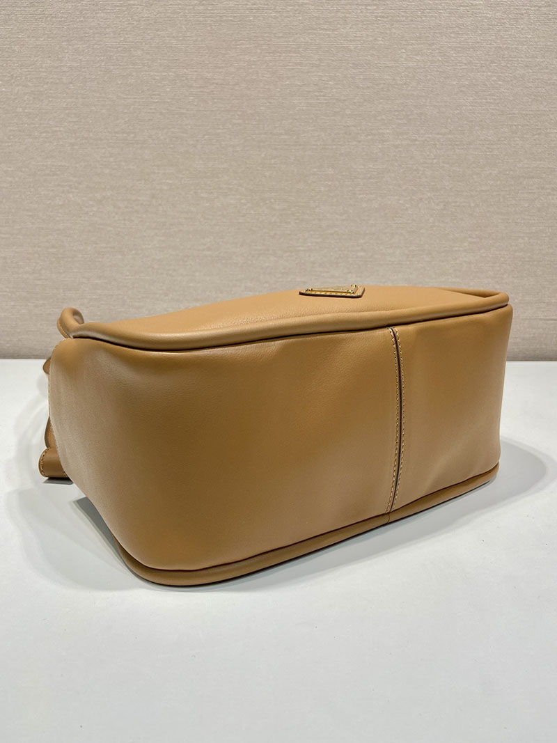 プラダ アウトレット PRADA ダーリン ソフトグレインレザー ハンドバッグ 1BA451_2CYS_F03BH_V_OVO キャメル H品 プラダ ハンドバッグ アウトレット - 画像 (4)