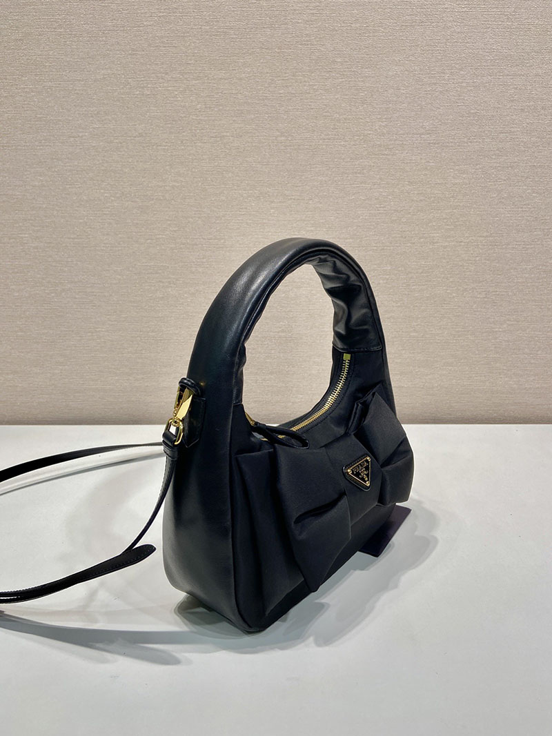 プラダ アウトレット PRADA Re-Nylon リボン ハンド ミニバッグ 1BC241_RP0C_F0002_V_OXO ブラック H品 プラダ ナイロン ミニショルダー - 画像 (8)
