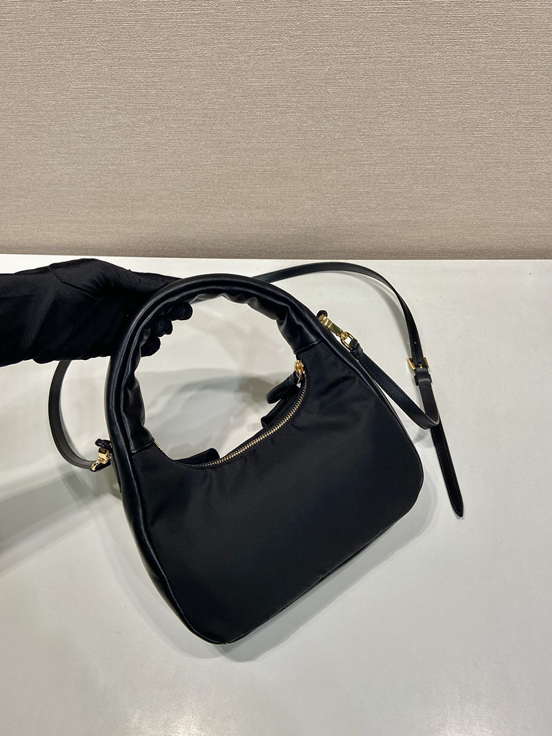 プラダ アウトレット PRADA Re-Nylon リボン ハンド ミニバッグ 1BC241_RP0C_F0002_V_OXO ブラック H品 プラダ ナイロン ミニショルダー - 画像 (6)