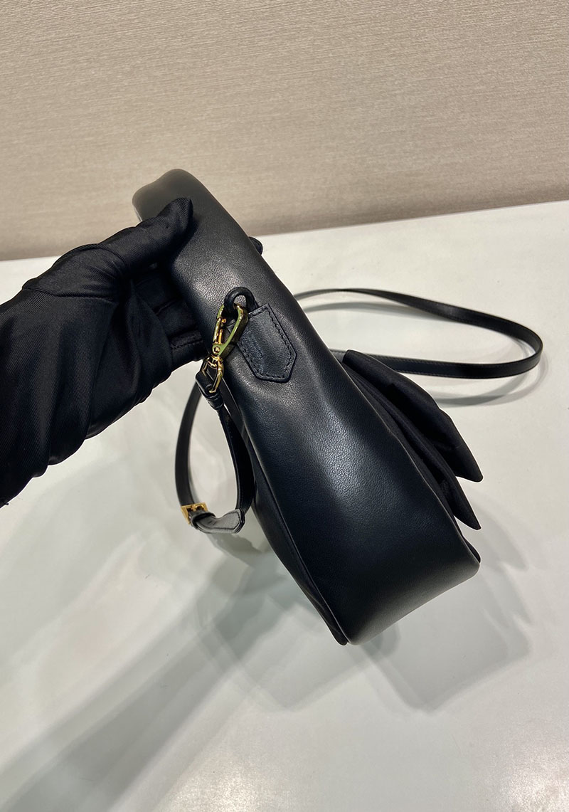 プラダ アウトレット PRADA Re-Nylon リボン ハンド ミニバッグ 1BC241_RP0C_F0002_V_OXO ブラック H品 プラダ ナイロン ミニショルダー - 画像 (5)