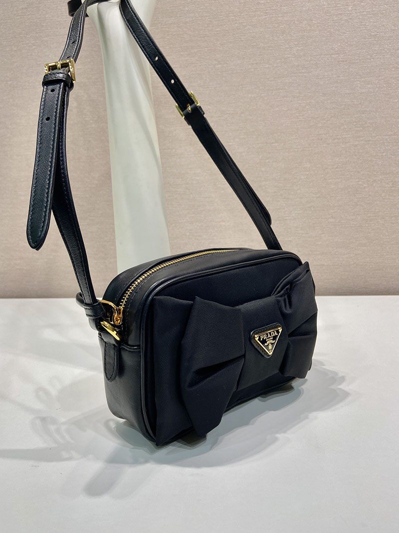 プラダ アウトレット PRADA リボン付 Re-Nylon ミニショルダーバッグ 1BH166_RP0C_F0002_V_DXO ブラック H品 プラダ ミニバッグ ナイロン - 画像 (9)