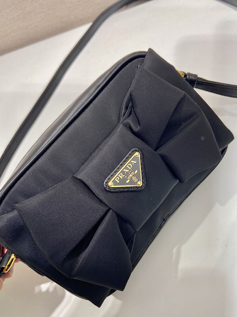 プラダ アウトレット PRADA リボン付 Re-Nylon ミニショルダーバッグ 1BH166_RP0C_F0002_V_DXO ブラック H品 プラダ ミニバッグ ナイロン - 画像 (8)