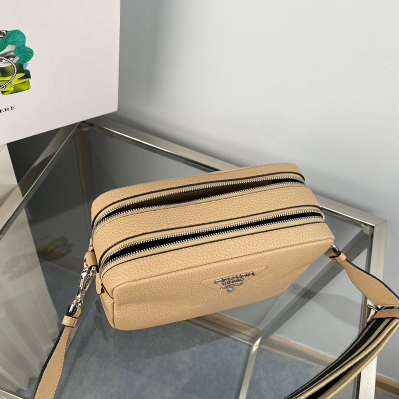 プラダ アウトレット PRADA ショルダーストラップ付 レザー バッグ 1BH082_2DKV_F0009_V_3OM ブラック H品 プラダ ショルダーバッグ 人気 - 画像 (3)