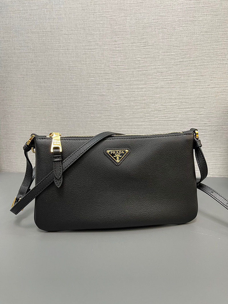 プラダ アウトレット PRADA レザー ポーチ 斜めがけバッグ 1BC238_2CYS_F0002_V_OVO ブラック H品 プラダ バッグ ミニポーチ - 画像 (8)